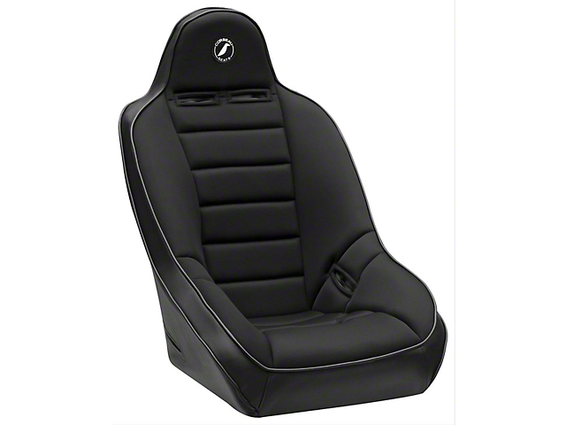 Corbeau Baja Ultra Suspension Seats with Double Locking Seat Brackets; Black Vinyl/Cloth (91-95 Jeep Wrangler YJ)