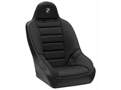 Corbeau Baja Ultra Suspension Seats with Double Locking Seat Brackets; Black Vinyl/Cloth (11-18 Jeep Wrangler JK 2-Door)
