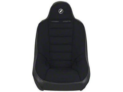 Corbeau Baja Ultra Suspension Seats with Double Locking Seat Brackets; Black Vinyl/Cloth (03-06 Jeep Wrangler TJ)