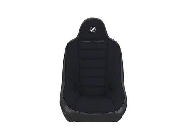 Corbeau Baja Ultra Suspension Seats with Double Locking Seat Brackets; Black Vinyl/Cloth (18-24 Jeep Wrangler JL)