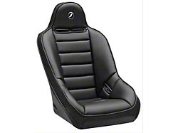 Corbeau Baja Ultra Wide Suspension Seats with Double Locking Seat Brackets; Black Vinyl (15-18 Jeep Wrangler JK 4-Door)