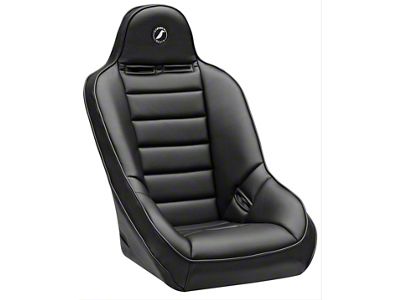 Corbeau Baja Ultra Wide Suspension Seats with Double Locking Seat Brackets; Black Vinyl (20-24 Jeep Gladiator JT)