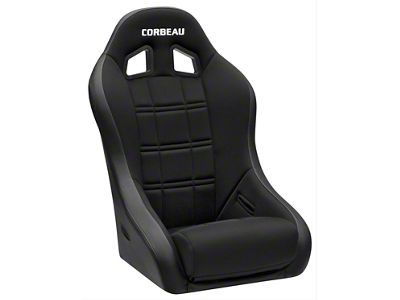 Corbeau Baja XP Suspension Seats with Double Locking Seat Brackets; Black Vinyl/Cloth (05-15 Tacoma)
