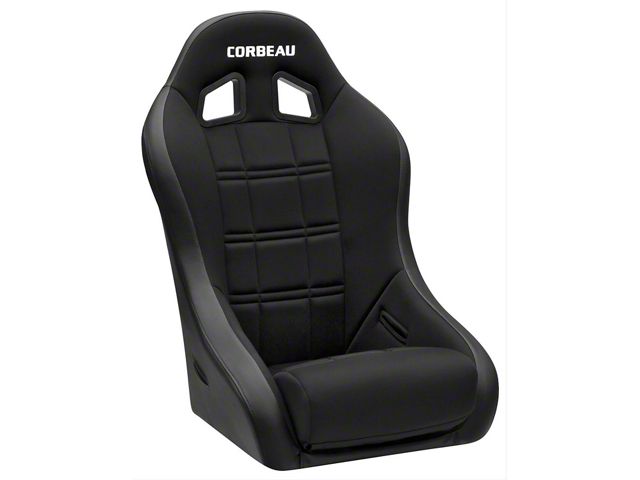 Corbeau Baja XP Suspension Seats with Double Locking Seat Brackets; Black Vinyl/Cloth (16-23 Tacoma)