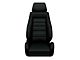 Corbeau GTS II Reclining Seats with Double Locking Seat Brackets; Black Leather (07-10 Jeep Wrangler JK 2-Door; 07-14 Jeep Wrangler JK 4-Door)