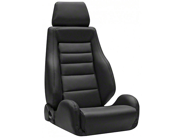 Corbeau GTS II Reclining Seats with Double Locking Seat Brackets; Black Leather (18-23 Jeep Wrangler JL)