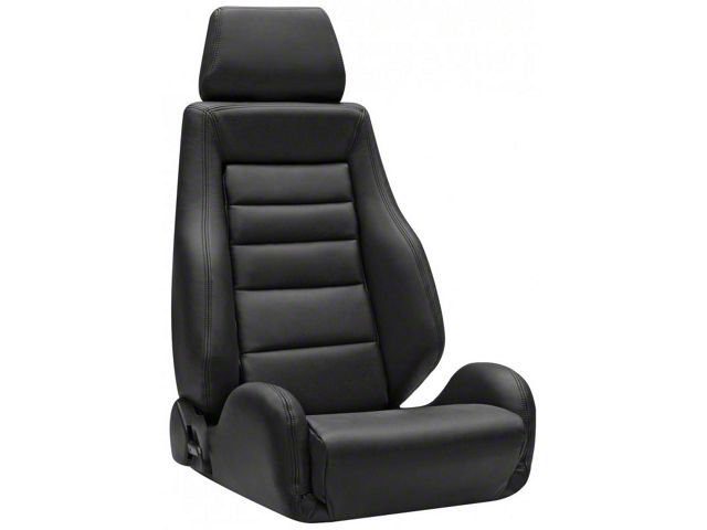Corbeau GTS II Reclining Seats with Double Locking Seat Brackets; Black Leather (18-24 Jeep Wrangler JL)
