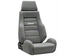 Corbeau GTS II Reclining Seats with Double Locking Seat Brackets; Gray Cloth (91-95 Jeep Wrangler YJ)