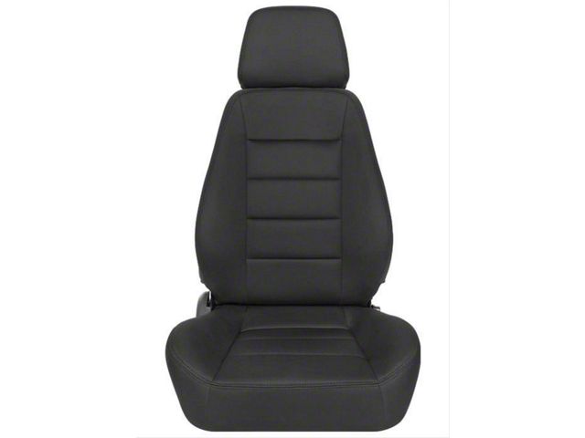 Corbeau Sport Reclining Seats with Double Locking Seat Brackets; Black Cloth (78-86 Jeep CJ7)