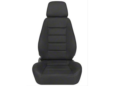 Corbeau Sport Reclining Seats with Double Locking Seat Brackets; Black Cloth (18-24 Jeep Wrangler JL)