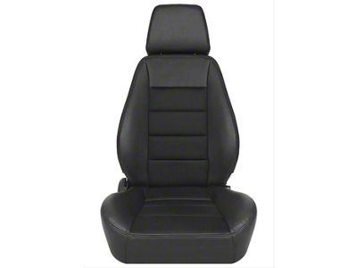 Corbeau Sport Reclining Seats with Double Locking Seat Brackets; Black Vinyl/Cloth (18-24 Jeep Wrangler JL)