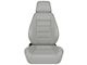Corbeau Sport Reclining Seats with Double Locking Seat Brackets; Gray Vinyl (18-24 Jeep Wrangler JL)