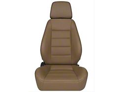Corbeau Sport Reclining Seats with Double Locking Seat Brackets; Tan Vinyl (11-18 Jeep Wrangler JK 2-Door)
