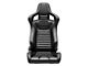 Corbeau Sportline RRS Reclining Seats with Double Locking Seat Brackets; Black Vinyl Diamond/Black Stitching (78-86 Jeep CJ7)