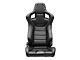 Corbeau Sportline RRS Reclining Seats with Double Locking Seat Brackets; Black Vinyl Diamond/White Stitching (18-24 Jeep Wrangler JL)