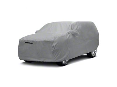 Covercraft Custom Car Covers 5-Layer Softback All Climate Car Cover; Gray (07-18 Jeep Wrangler JK 4-Door)