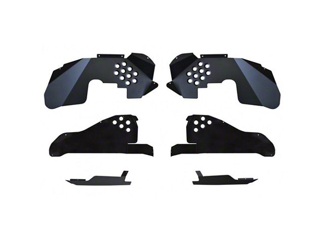 ACE Engineering Falcon Front and Rear Inner Fender Kit; Texturized Black (07-18 Jeep Wrangler JK)