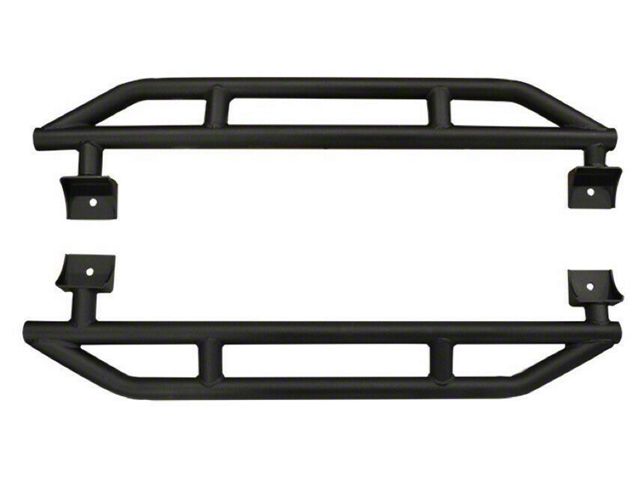 ACE Engineering Rock Sliders; Texturized Black (07-18 Jeep Wrangler JK 2-Door)
