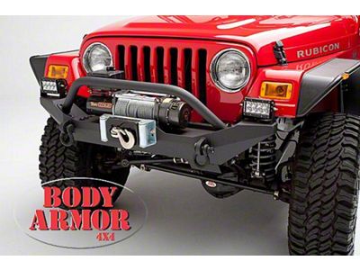Body Armor 4x4 Formed Front Bumper with Center Hoop (87-06 Jeep Wrangler TJ)