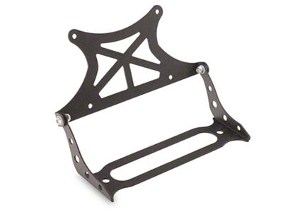 DV8 Offroad Fairlead Mounted Flip Up License Plate Mounting Bracket (Universal; Some Adaptation May Be Required)