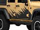 SEC10 Shredded Decal; Gloss Black (07-18 Jeep Wrangler JK 4-Door)