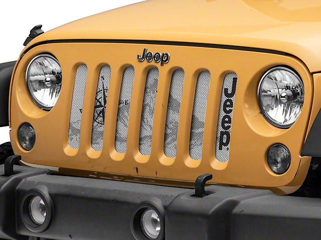 Officially Licensed Jeep Grille Insert; Compass (07-18 Jeep Wrangler JK)