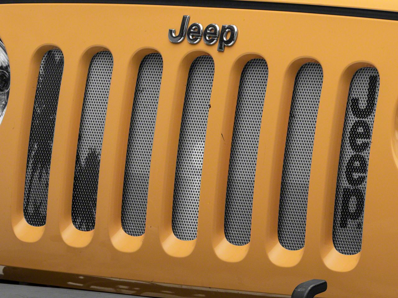 Officially Licensed Jeep Grille Insert; Sunset (07-18 Jeep Wrangler JK)
