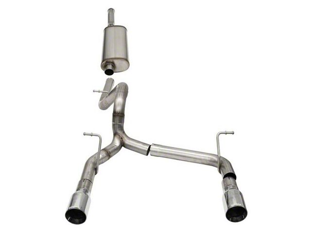 Corsa Performance Sport Cat-Back Exhaust with Polished Tips (18-24 3.6L Jeep Wrangler JL 4-Door w/o E-Torque)