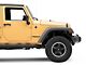 Jeep Licensed by RedRock Wrangler Side Logo; Matte Black (87-18 Jeep Wrangler YJ, TJ & JK)