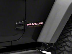 Officially Licensed Jeep Wrangler Side Logo; Pink (87-18 Jeep Wrangler YJ, TJ & JK)