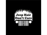 Jeep Hair Don't Care Seven Slot Spare Tire Cover; Black (66-18 Jeep CJ5, CJ7, Wrangler YJ, TJ & JK)