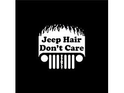 Jeep Hair Don't Care Seven Slot Spare Tire Cover with Camera Port; Black (18-22 Jeep Wrangler JL)