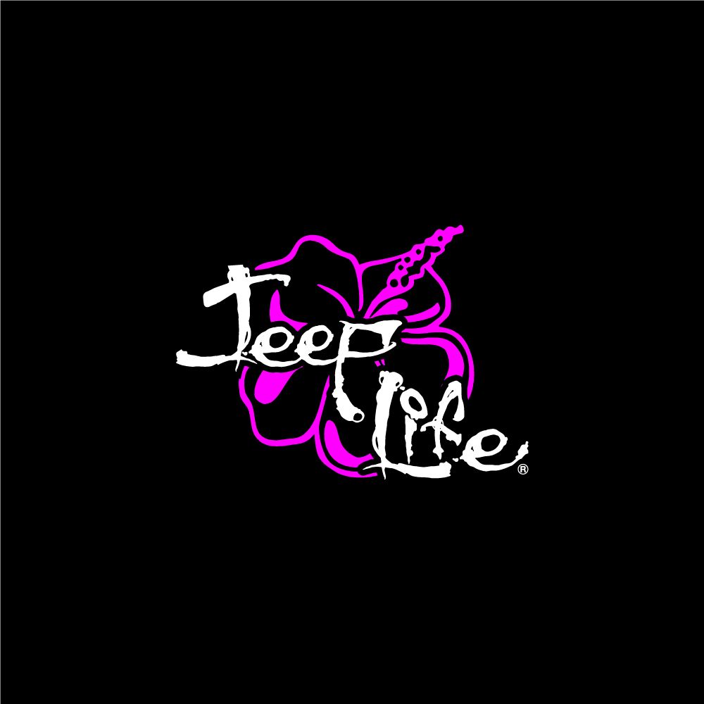 Jeep Wrangler Jeep Life Hibiscus Spare Tire Cover with Camera Port