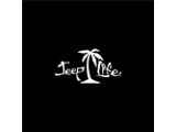 Jeep Life Palm Tree Spare Tire Cover; Black (66-18 Jeep CJ5, CJ7, Wrangler YJ, TJ & JK)
