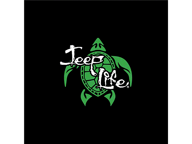 Jeep Life Turtle Spare Tire Cover; Black (66-18 Jeep CJ5, CJ7, Wrangler YJ, TJ & JK)
