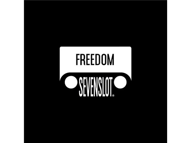Seven Slot Freedom Jeep Grille Spare Tire Cover with Camera Port; Black (18-24 Jeep Wrangler JL)