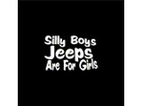 Silly Boys Jeeps are for Girls Spare Tire Cover with Camera Port; Black (18-26 Jeep Wrangler JL)