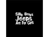 Silly Boys Jeeps are for Girls Spare Tire Cover with Camera Port; Black (18-23 Jeep Wrangler JL)
