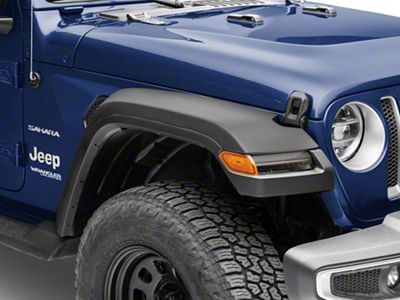 MP Concepts High Clearance Fender Flares with Sequential Turn Signals; Front (18-23 Jeep Wrangler JL)