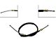 Rear Parking Brake Cable; Driver Side (87-89 Jeep Wrangler YJ)