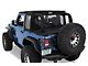 Bestop Half Top Soft Top; Black Twill (18-24 Jeep Wrangler JL 2-Door)