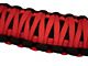 Fishbone Offroad ParaCord Grab Handles for A-Pillar and Sound Bar; Red (07-18 Jeep Wrangler JK)