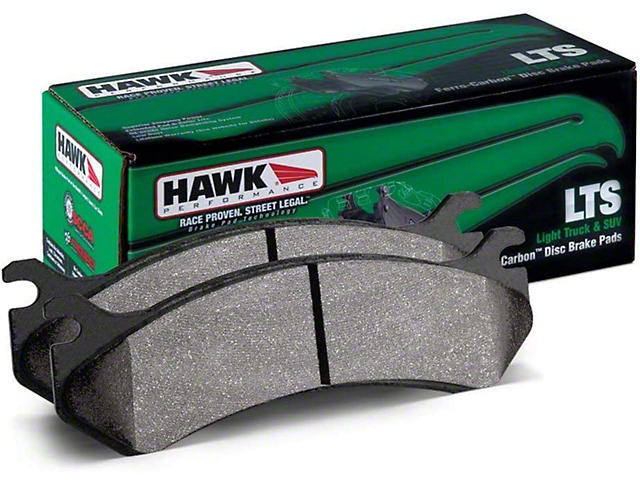 Hawk Performance LTS Brake Pads; Front Pair (18-23 Jeep Wrangler JL w/ Heavy Duty Brakes)