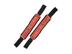 Fishbone Offroad ParaCord Head Rest Grab Handles; Red (Universal; Some Adaptation May Be Required)