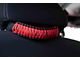 Fishbone Offroad ParaCord Head Rest Grab Handles; Red (Universal; Some Adaptation May Be Required)