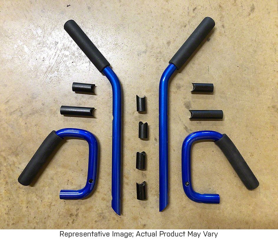 Actualizar 51+ imagen blue grab handles for jeep wrangler