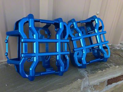 Tail Light Guards; Hydro Blue (18-24 Jeep Wrangler JL w/ Factory LED Tail Lights)