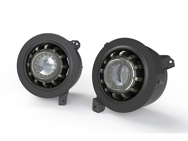 Morimoto Super7 LED Headlights; Black Housing; Clear Lens (18-22 Jeep Wrangler JL)