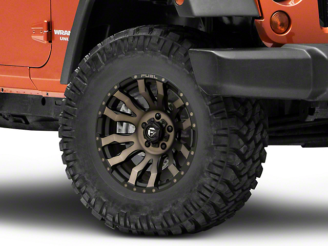 Fuel Wheels Blitz Matte Black Double Dark Tint Wheel; 17x9 (07-18 Jeep Wrangler JK)