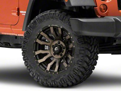 Fuel Wheels Blitz Matte Black Double Dark Tint Wheel; 20x9 (20-23 Jeep Gladiator JT)